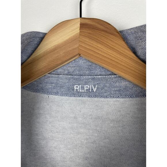 NWT J. Hilburn Men's Light Blue 100% Cotton Quarter Zip Pullover - Picture 8 of 8